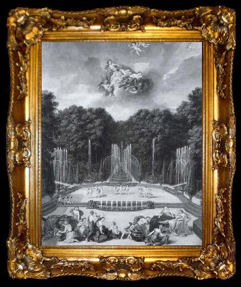framed  unknow artist Bosquet of the Water Theatre,Versailles, ta009-2
